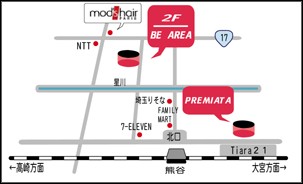 �F�J ���e�� BE AREA �F�J���ӂ̂��X�̒n�}